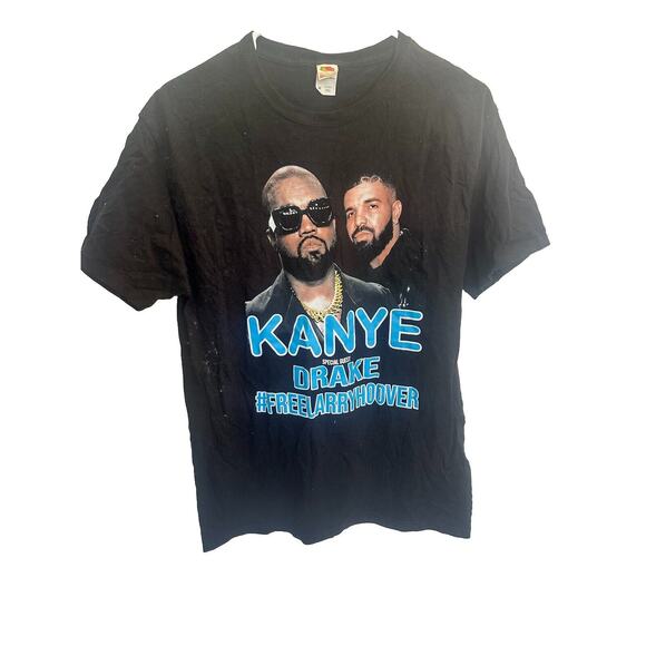 Kanye & Drake- FREE LARRY HOOVER Tour Merch Mens Medium - Picture 1 of 4
